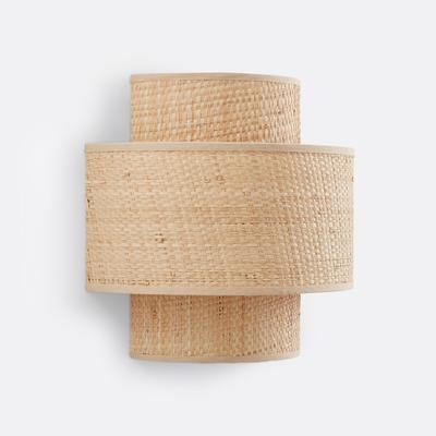 Dolkie Raffia Double Shade Wall Light