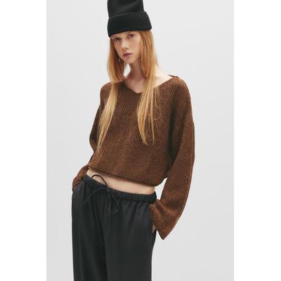 Chenille V-Neck Sweater