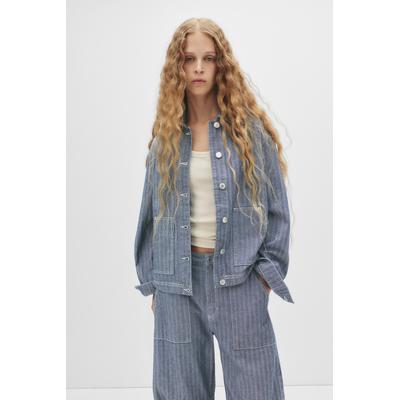 Striped Denim Jacket
