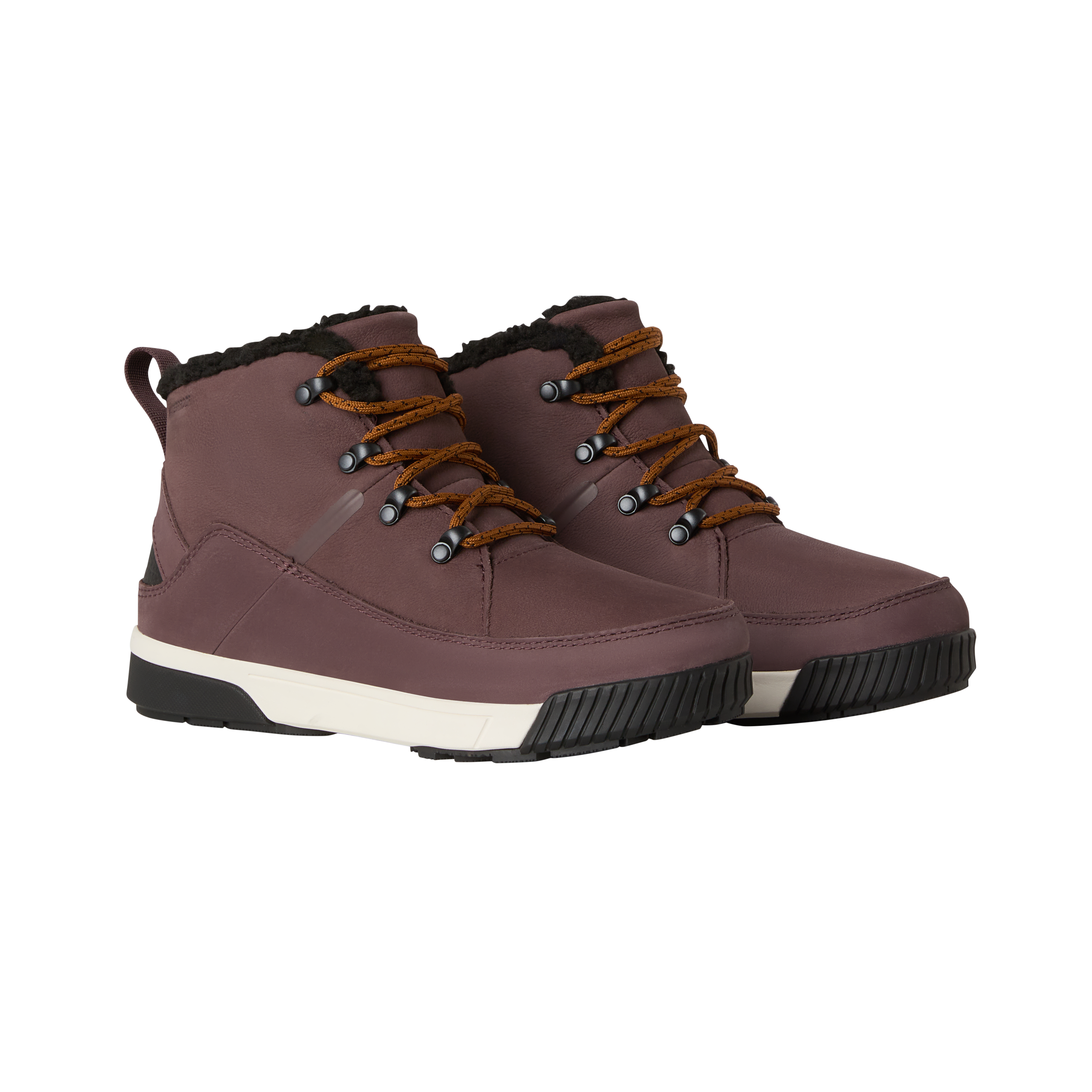 Winterstiefel THE NORTH FACE "W SIERRA MID LACE WP", Damen, Gr. 39, tawny quartz, burnt umber, Leder, Schuhe Winterstiefel, Winterschuhe, Winterboots, Snowboots, wasserdicht