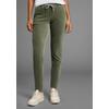 Jogger Pants KANGAROOS, Damen, Gr. 38, N-Gr, grün (salbeigrün), Jersey, Obermaterial: 75% Baumwolle, 22% Polyester, 3% Elasthan, casual, loose fit knöchellang, Hosen, in Cord-Optik mit elastischem Bund