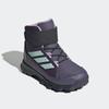 Wanderschuh ADIDAS TERREX "SNOW CF CLIMAWARM WINTERSCHUHE KINDER", Gr. 40, aurora plum, semi flash aqua, powder plum, Textil, Synthetik, sportlich, Schuhe, Winterboots