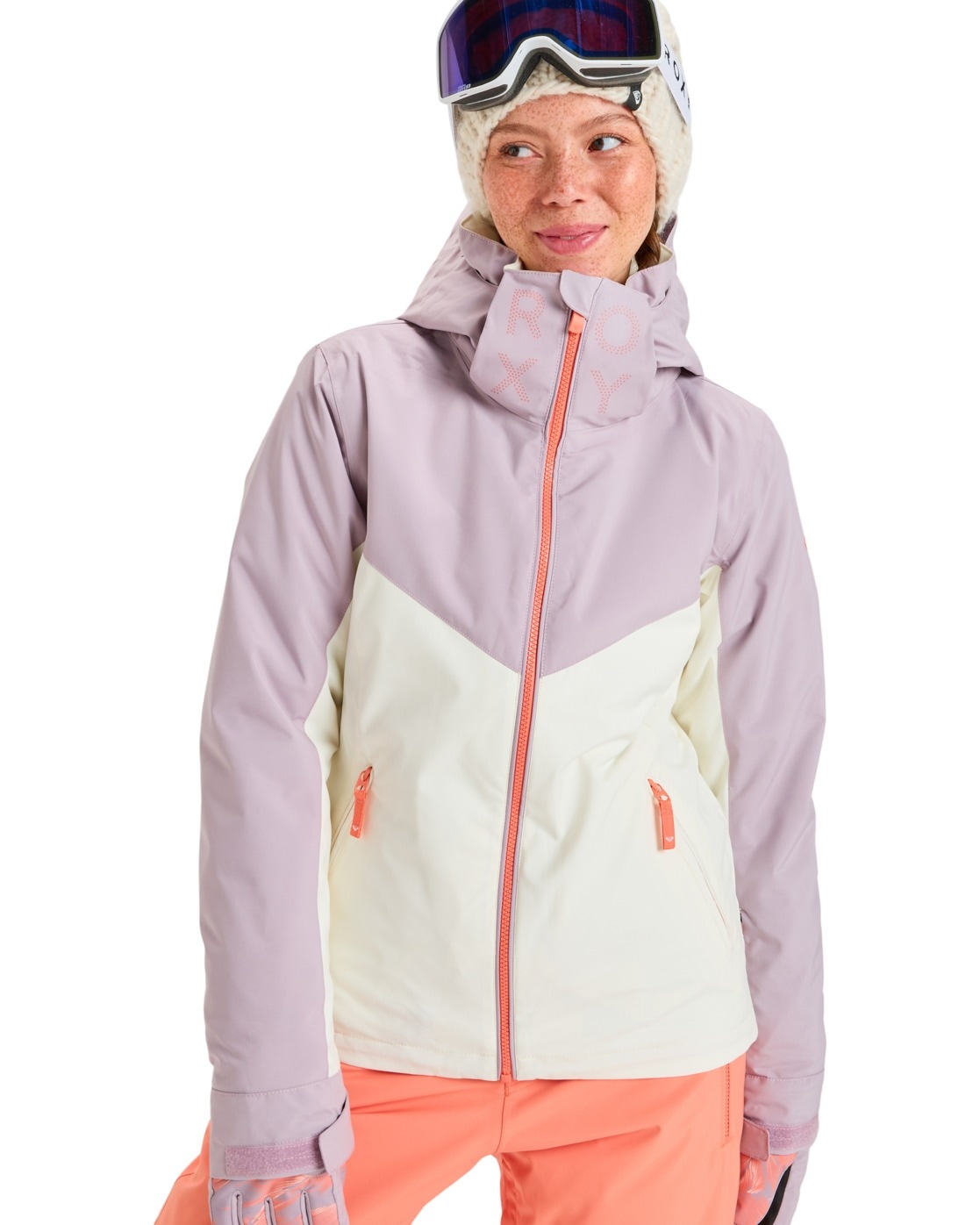 Snowboardjacke ROXY "Free Jet Block 10K", Damen, Gr. XS, nirvana, 100% Polyester, Jacken Image