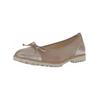 Ballerina GABOR "Gabor Ballerinas Leder", Damen, Gr. 38, braun (braun, beige), Leder, casual, Schuhe