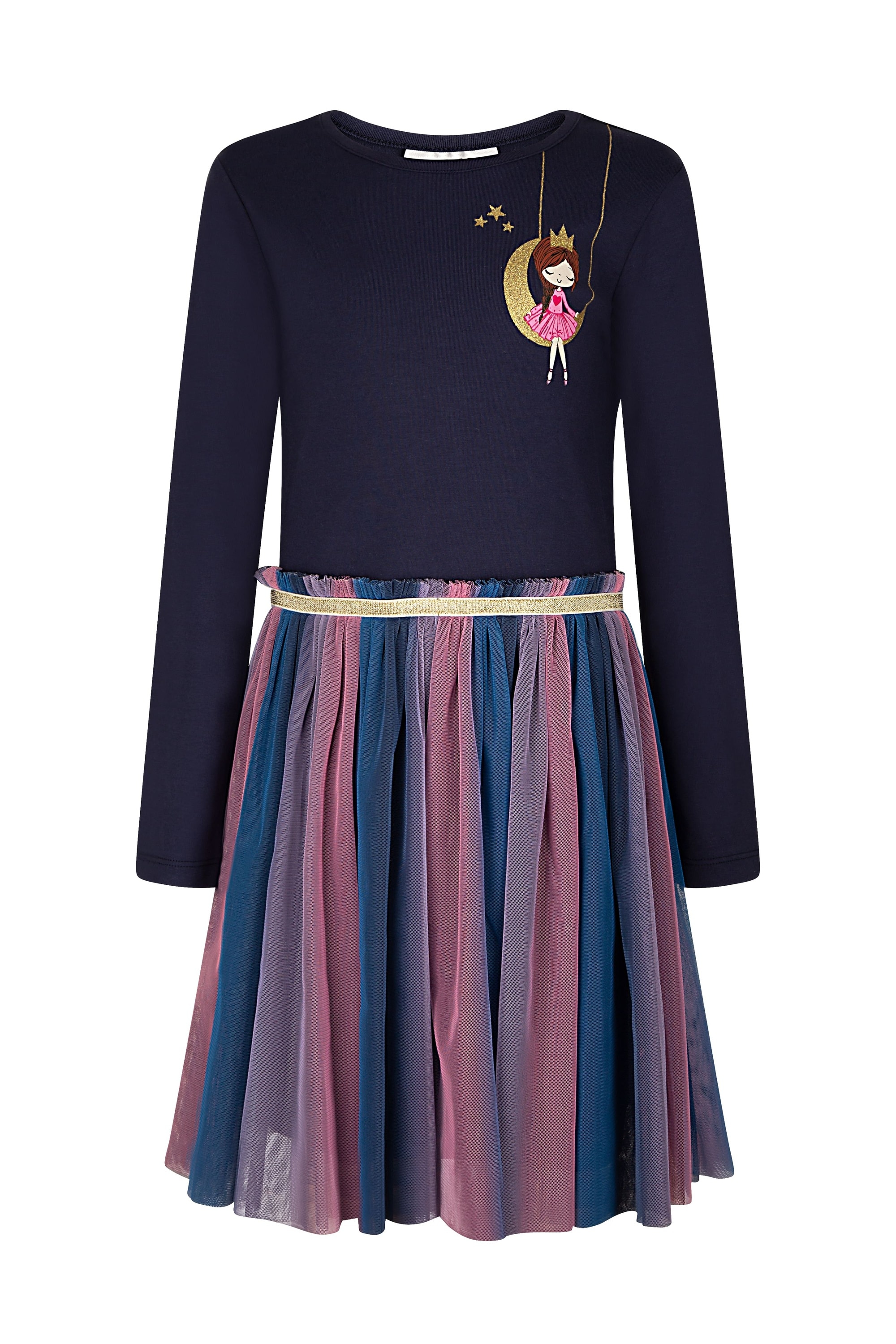 Sommerkleid HAPPY GIRLS "dress", Mädchen, Gr. 128, EURO-Größen, blau (navy), Stoff, 100% Baumwolle, normal, Kleider Image