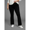 Bootcuthose LAURA SCOTT CURVE, Damen, Gr. 108, K + L Gr, schwarz, Milano Rib, Obermaterial: 65% Viskose, 30% Polyamid, 5% Elasthan, unifarben, Basic, sehr figurbetont lang, Hosen, aus bequemen Jersey im Jeggings-Look - GROSSE GRÖSSE