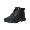 Schnürstiefelette SKECHERS "Skechers Stiefelette Leder", Herren, Gr. 48,5, schwarz, Leder, casual, Schuhe