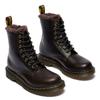 Winterboots DR. MARTENS "1460 Serena 8 Eye Boot", Damen, Gr. 39, schwarz, Leder, unifarben, casual, Schuhe, Stiefel, Boot mit Blockabsatz