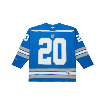 Herren Mitchell & Ness Barry Sanders Blau Detroit Lions Maxxed Out Fashion Hockey-Trikot Image