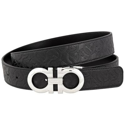 Adjustable And Reversible Gancini Belt, Cm