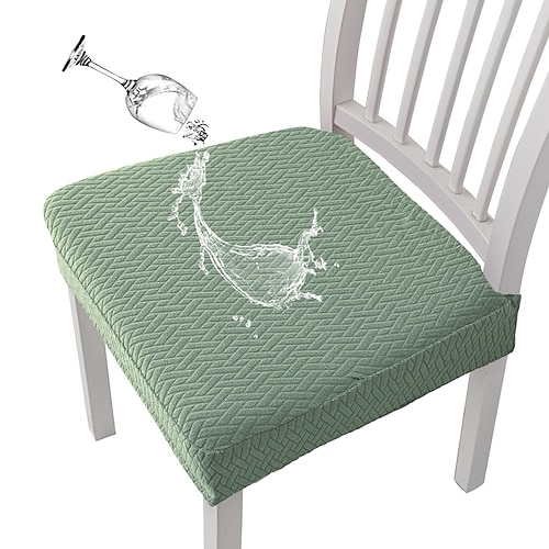 Küchenstuhlbezug Geometrisch Jacquard Polyester Überzüge Image