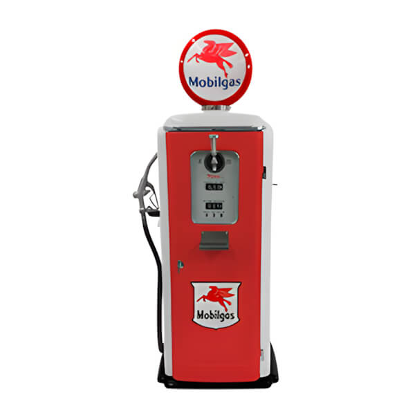 Roadside Relics Mobilgas Tokheim 39 Style Gas Pump Replica with Beer Tap