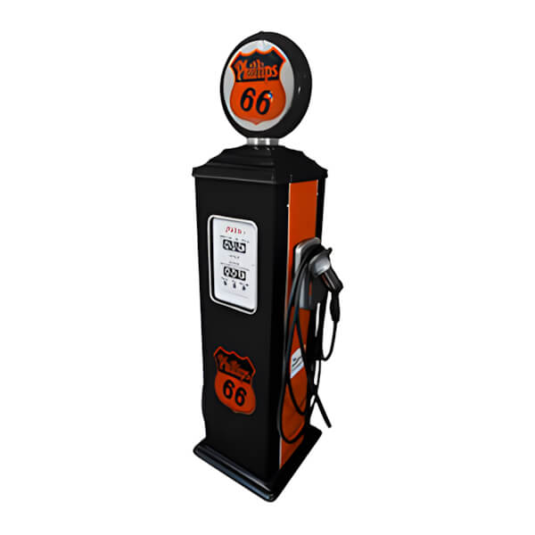 Roadside Relics Phillips 66 Retro Gas Pump Replica Electric Vehicle (EV) Charger