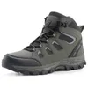 2025 Plus Größe Outdoor Stiefeletten Männer Nicht Slip Fashion Lace Up Klettern Leder Winter Cowboy Stiefel Trekking Wandern Schuhe