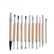 Set di strumenti per intaglio della cera in acciaio inossidabile da 11 pezzi - Strumenti per scultura in ceramica e argilla con manico in legno per artigianato in ceramica, hobby e progetti fai da te