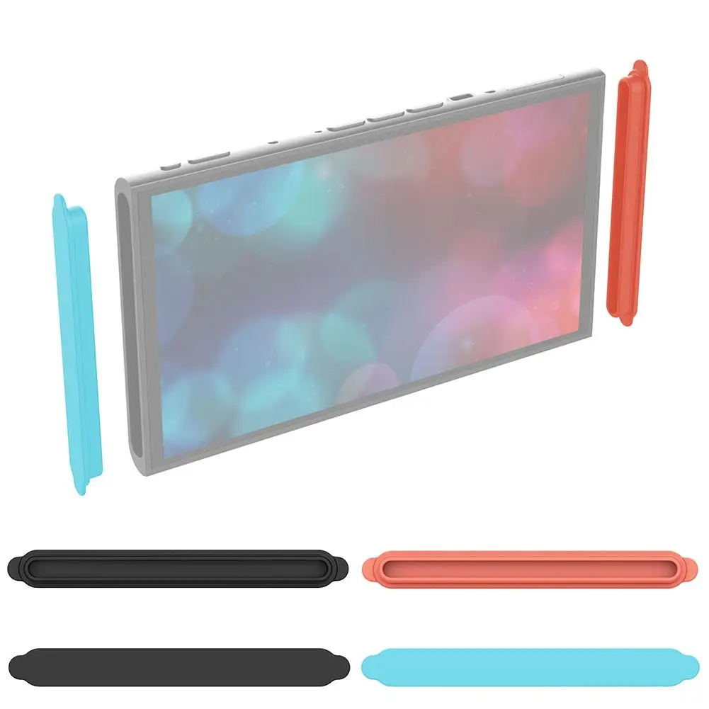 Silikon Zwei Host Staub Stecker Für Schalter 2 Joystick Kappe Gaming Zubehör Staub Abdeckung Seite Platte Gehäuse Shell Staub Proof Streifen Image