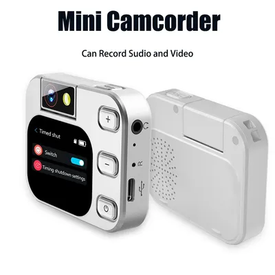 Vandlion X19 Mini-Kamera, Bluetooth, 2,01 Zoll, Touchscreen, 1080P, Videorecorder, Foto machen, FM-Radio, E-Book, Lesen, Musik-Player