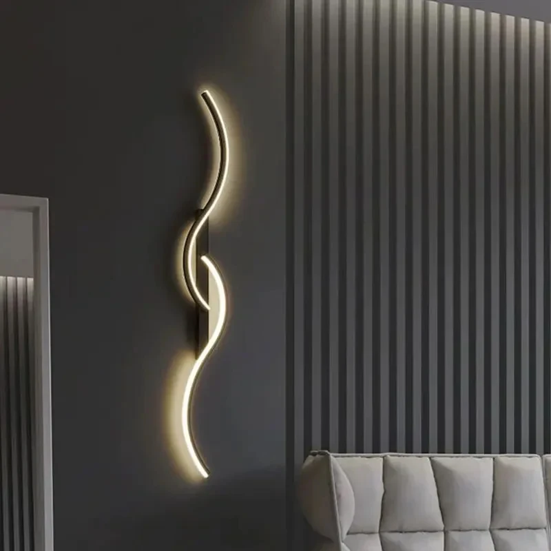 Lange Streifen LED Wandleuchten für Schlafzimmer Wohnzimmer Innen LED Wandleuchten Wandleuchte für Flur Gang AC85-265V Innenlampe