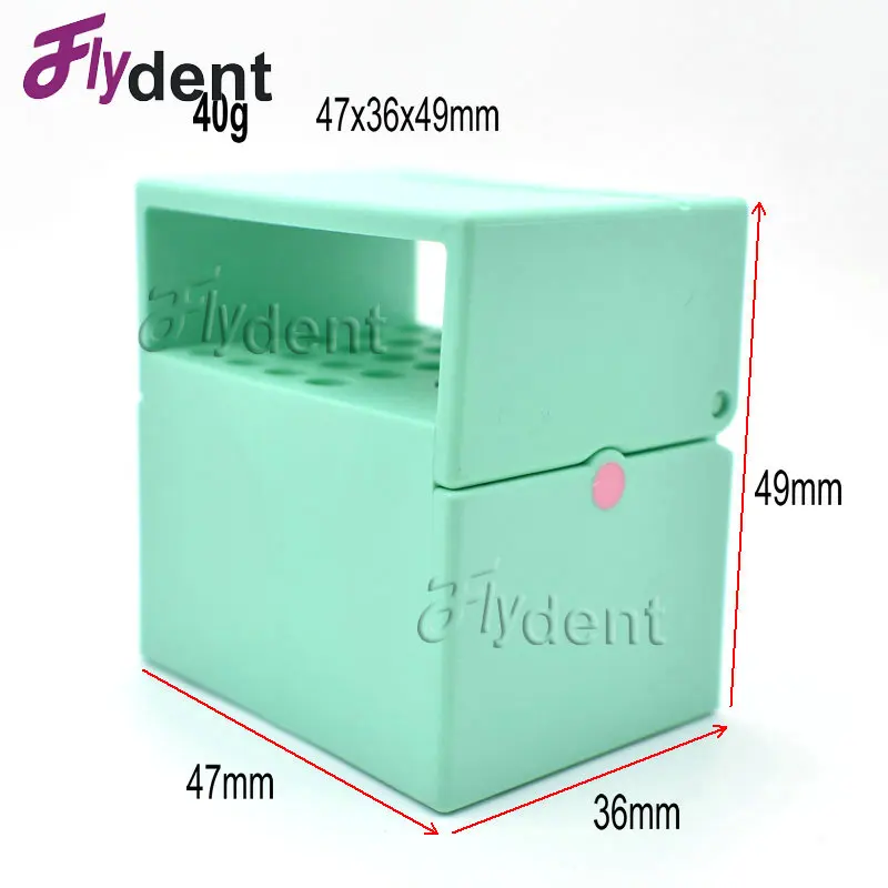 Dental Desinfektion Endo Dateien 20 löcher Zufällige Farbe Halter Box Autoklav Sterilisator Fall Bohrer Für Mundpflege Werkzeuge Image