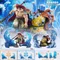 Accessori per figurine di onde marine One Piece Jinbe Edward Newgate Accessori per effetti d