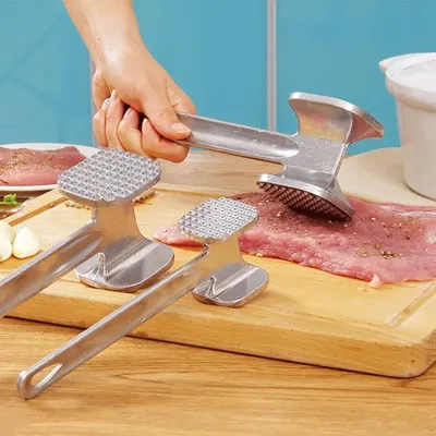 Household Aluminum Alloy Meat Tenderizer Hammer Meat Hammer Meat Mallet Tool Tenderizer Kitchen Supplies Pounding Beef Steak