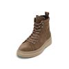 Stiefelette MARC O'POLO "mit Innenzipper", Damen, Gr. 46, grau (schwarz taupe), Obermaterial: 100% Leder (Rind), unifarben, Schuhe