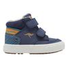 Sneaker KANGAROOS "KAVU PRIMO V", Gr. 28, k blau, safari party, Synthetik, Textil, sportlich, Schuhe, Warmfutter