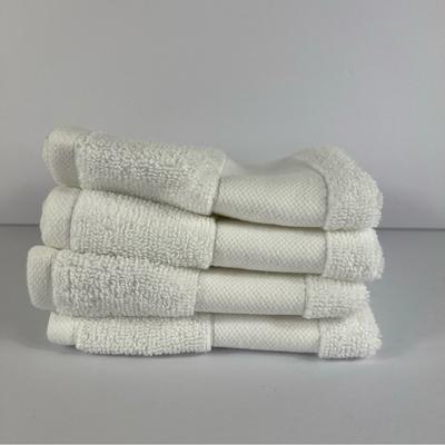 Ralph Lauren Bath | 4 Ralph Lauren Washcloths Wescott Sailcloth Pure White 4 Pc Set Cotton New | Color: White | Size: Os