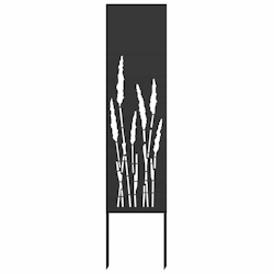 vidaXL Garten dekoratives Panel Sonstiges Schwarz 32 x 140 cm Image