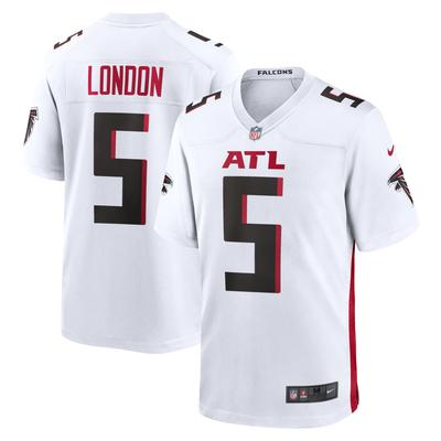 Atlanta Falcons Nike Game Auswärtstrikot - Weiß - Drake London - Jugendliche Image