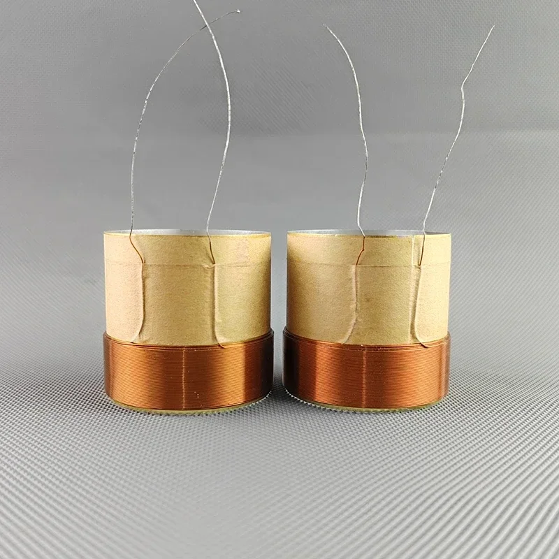 2 stücke 50,5mm Bass Schwingspule Weiß Aluminium 4F Sound Air Outlet DIY Teile 8ohm Lautsprecher Reparatur Zubehör Image