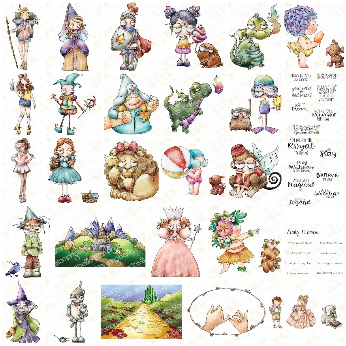 Fairytale Sentiment Animals Metal Cutting Dies Stamps Scrapbook Diary Secoration Embossing Template Diy Greeting Card Handmade