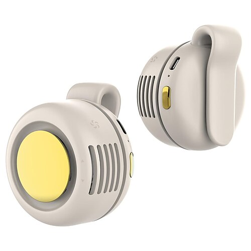 mini ventilatore con clip da cintura, ventilatore portatile da appendere al collo, ventilatore elettrico portatile senza pale, ventilatore di raffreddamento personale ricaricabile tramite USB per