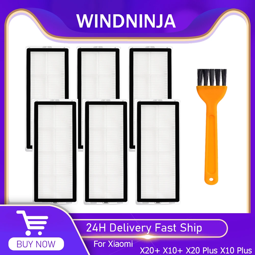 HEPA-Filter für Xiaomi 1C 2C 1T STYTJ01ZHM X20+ X10+ X20 Plus X10 Plus Mop 2 Ultra STYTJ05ZHM Vakuum waschbar Filter Zubehör Image