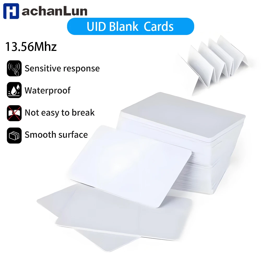 10PCS Wiederbeschreibbare RFID 13,56 MHz CUID UID Leere Karte Klon Karte Kopierbar Veränderbar Smart IC S50 Karte Duplizierer Weiße Karten Image