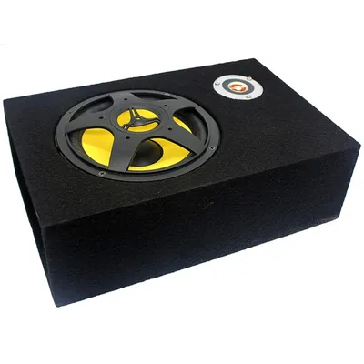 8 Zoll 300 W Car Audio Subwoofer 12 V ultradünne unter dem Sitz aktiver Leistungsverstärker Car Audio Verstärker Lautsprecher 360 ° Surround Sound