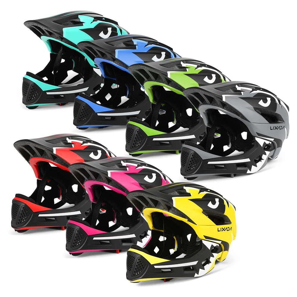 【Sale】Kids Detachable Full Face Helmet Children Sports Safety Helmet for Cycle Skateboarding Roller Skating