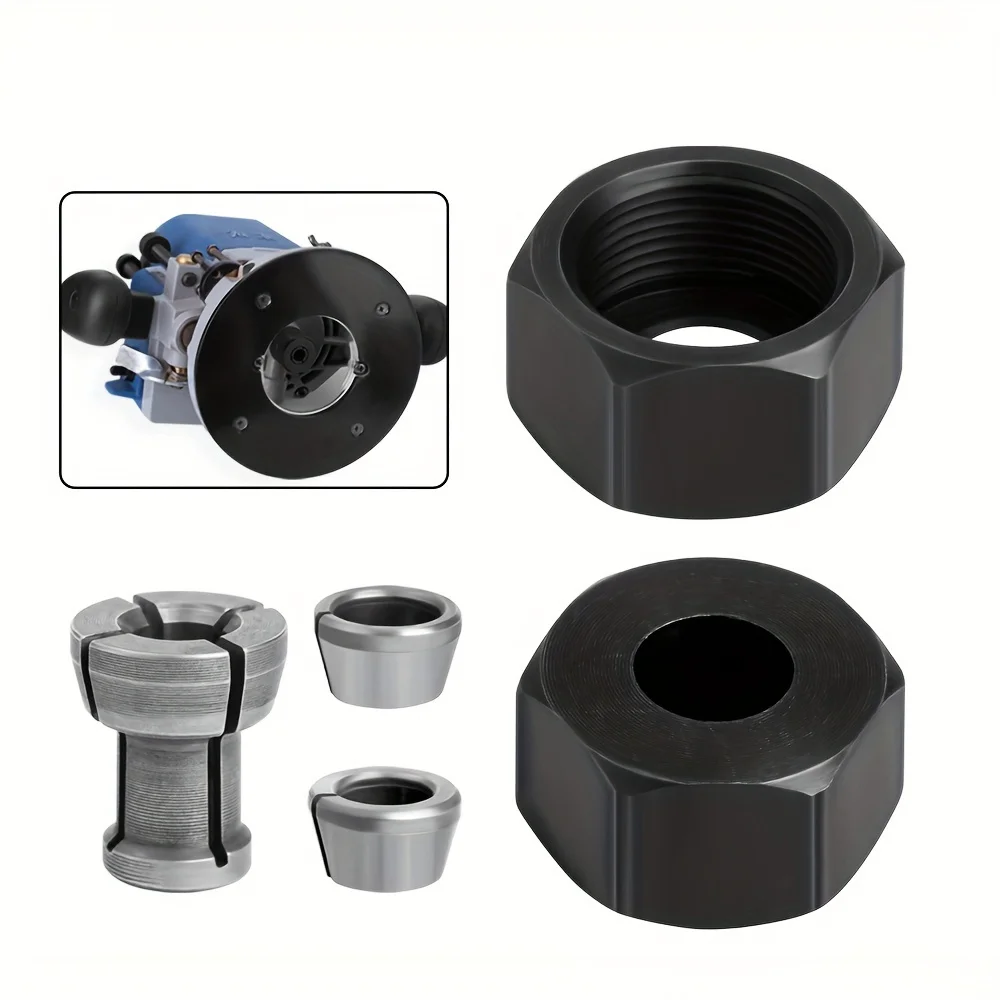 5/6-teiliges M17-Spannzangenfutter-Set – vielseitiger Adapter für Gravier- und Trimmmaschinen, Holzbearbeitungszubehör Image