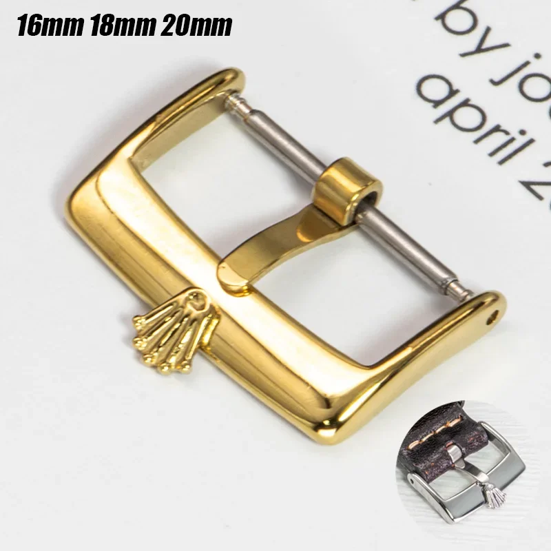 16mm 18mm 20mm Stainless Steel Watch Buckle Watch Clasp Accessories Replacement Buckle Fine Polished Clasp For Rolex Watch