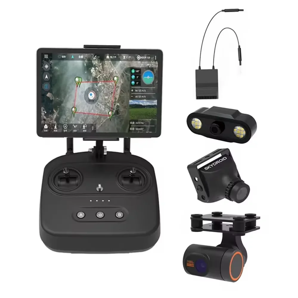 Skydroid T10 Fernbedienung Mini Kamera 10 km Digitale Karte Übertragung 4 In 1 Mit R10 Empfänger Für RC Pflanzenschutz Drohne Image