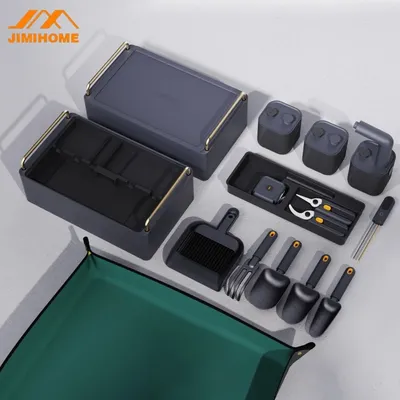 JIMIHOME Garden Tool Set Outdoor Hand Work Anti-rust Trowel Shovel Rake Soil Tester Pruner Shears Planting Tools W2-AB