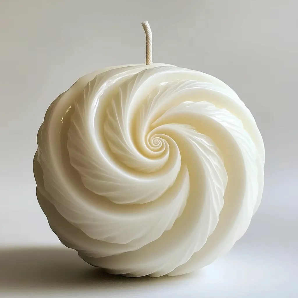 3D Spirale Kugel Kerze Silikon Form Sphärische Geometrische Form Harz Gips Seife Form Kuchen Schokolade Formen Geschenke Image