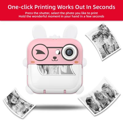 Kinder 1080P HD Digitalkamera Mini Thermodrucker Fotografie Sofortdruck Foto HD Digitale Videokameras Tragbares Spielzeug