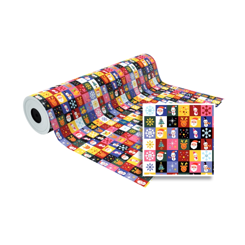 Espírito rebelde Geschenkpapierrolle Christmas Characters 62cm x 90m – Wiederverwertetes Weihnachtspapier Image