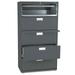 HON 600 Series 5-Drawer Lateral File, 36"w x19-1/4"d Charcoal