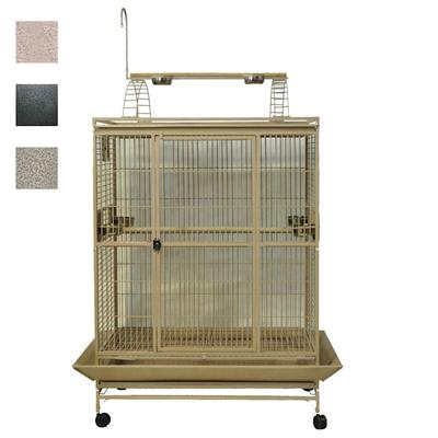 A&E Cage Company 48" X 36" Play Top Bird Cage in Black