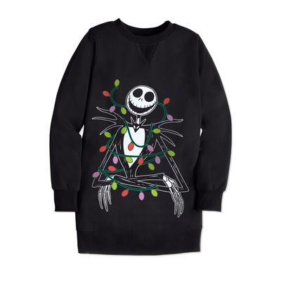 Plus Size Women's Disney Jack Skellington Lights Sweatshirt by Disney in Black Jack Skellington Lights (Size 2X)