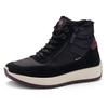 Sneakerboots ARA "NEW YORK", Damen, Gr. 5,5 (38,5), bunt (schwarz, dunkelrot), Textil, Veloursleder, sportlich, Schuhe, Winterboots, Snowboots mit Gore-Tex, H-Weite