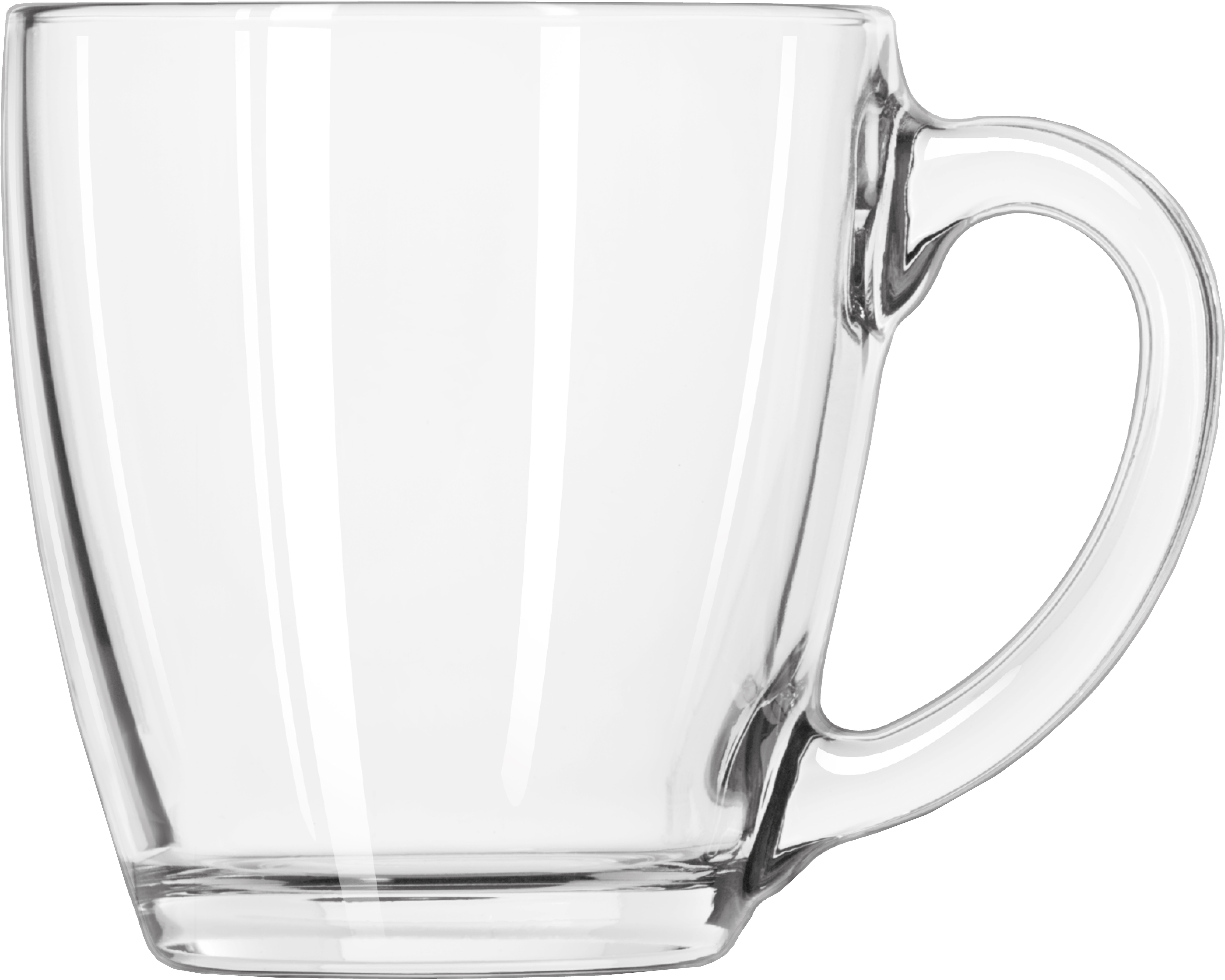 Gläser-Set LIBBEY "Tasse -TAPERED-, 458 ml, Ø 10 cm, H: 10,5 cm, 6er Set", transparent, H:10,5cm Ø:10cm, Glas, Trinkgefäße, hochwertig verarbeitet, im modernen Design