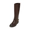 Stiefel MARC O'POLO "aus hochwertigem Rindleder", Damen, Gr. 41, braun (schwarz braun), Obermaterial: 100% Leder (Rind), unifarben, Schuhe